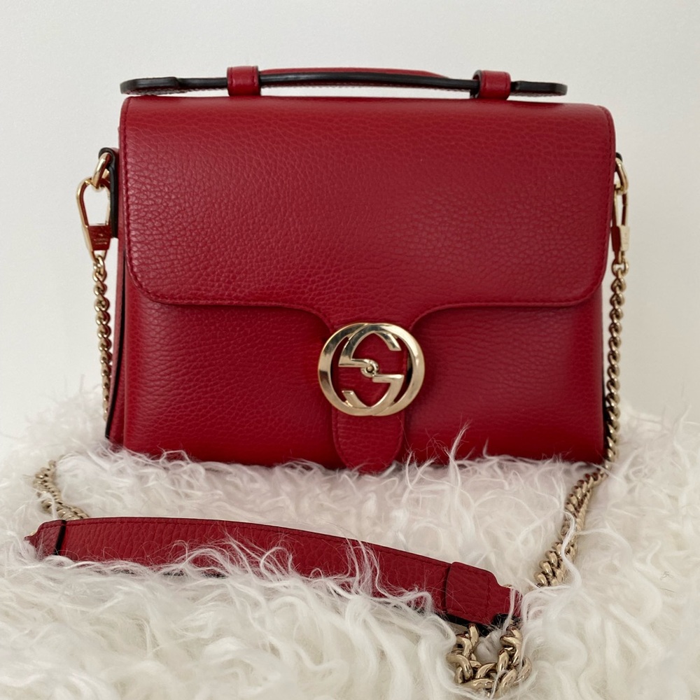 Gucci interlock leather bag